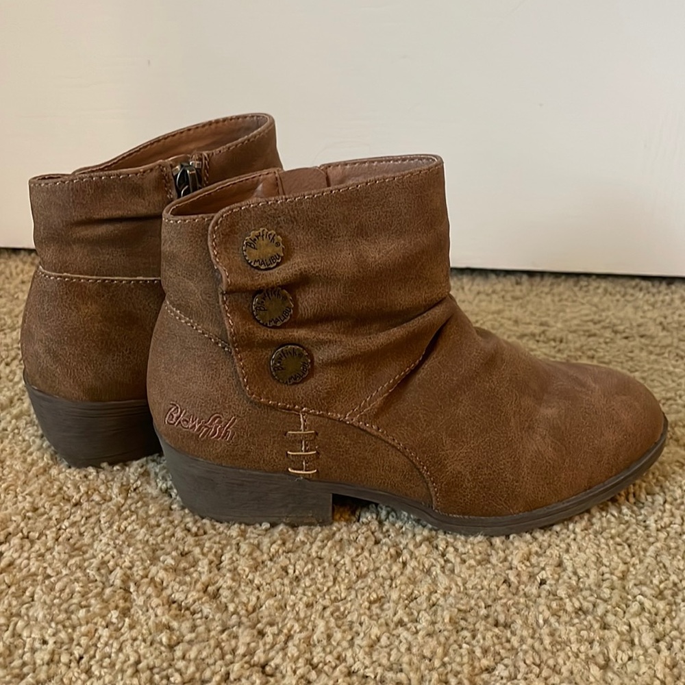 Blowfish, Size 2 brown boots, used but still in good condition